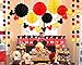 Threemart Colorful Party Supplies Yellow Black Red for Birthday Decorations Garland