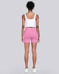 CHRLEISURE Womens Biker Yoga Shorts with