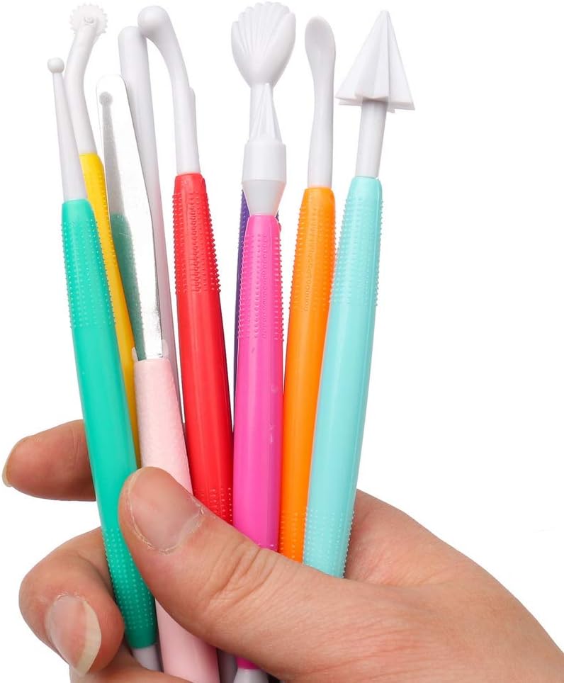 10 Pieces Clay Tools, Plastic Sculpting Tools Polymer Clay Tools Clay Tools Sculpting Ceramic Pottery Tool Kit for Shaping and Sculpting