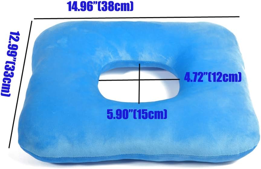 wefaner Donut Pillow Tailbone Pain Relief Cushion Bed Sores,Butt Donut Pillow Anti-Decubitus Pad-Breathable for Hemorrhoids,After Surgery,Pregnancy - Image 3