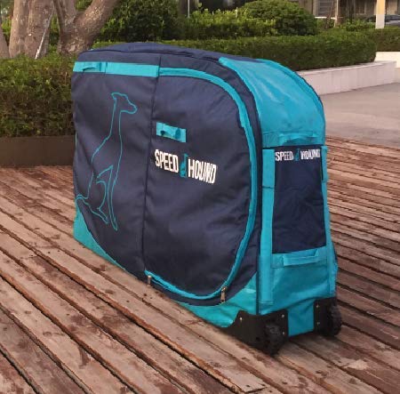 Speed Hound Bike Case for Air Travel | Freedom Padded Carrying Case Fits Most Road, Mountain & Triathlon Bikes | Heavy Duty Bike Bag with Extra Space for Cycling Accessories | 53 x 31 x 15 Inches