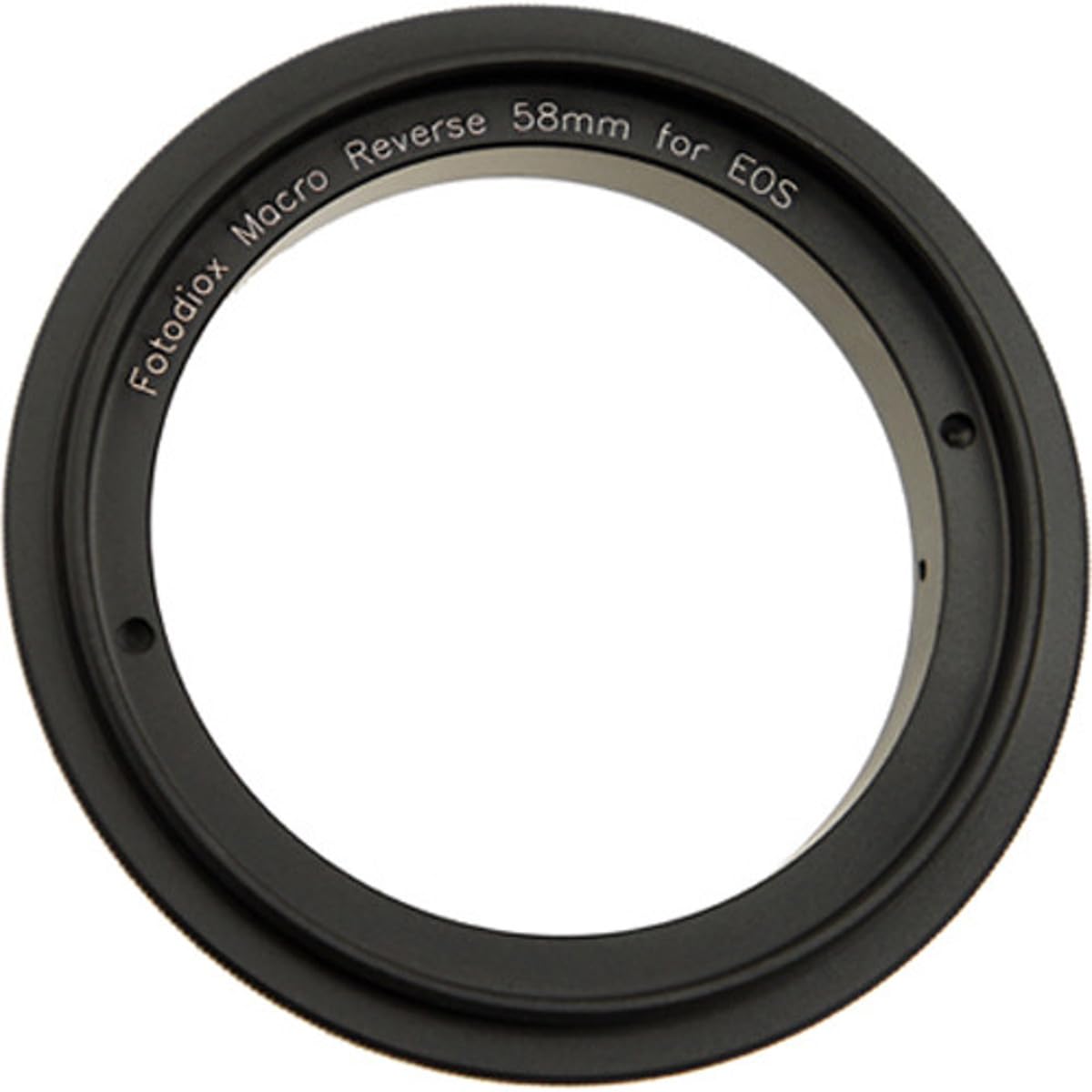 Fotodiox Adaptador inverso macro de 58 mm para montar lentes con roscas de filtro de 58 mm en cámaras Canon EOS EF/EF-s