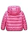 IKALI Kids Down Coats, Spring Light Weight Packable Puffer Jacket with Hood Pockets for Girls Boys Outwear Clothes (2-12Y)