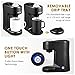 Aicok Single Serve Coffee Maker, Single Cup Coffee Brewer with One-Touch Buttons for Most Single Cup Pods including K-CUP Pods, Quick Brew Technology, 800W, Black