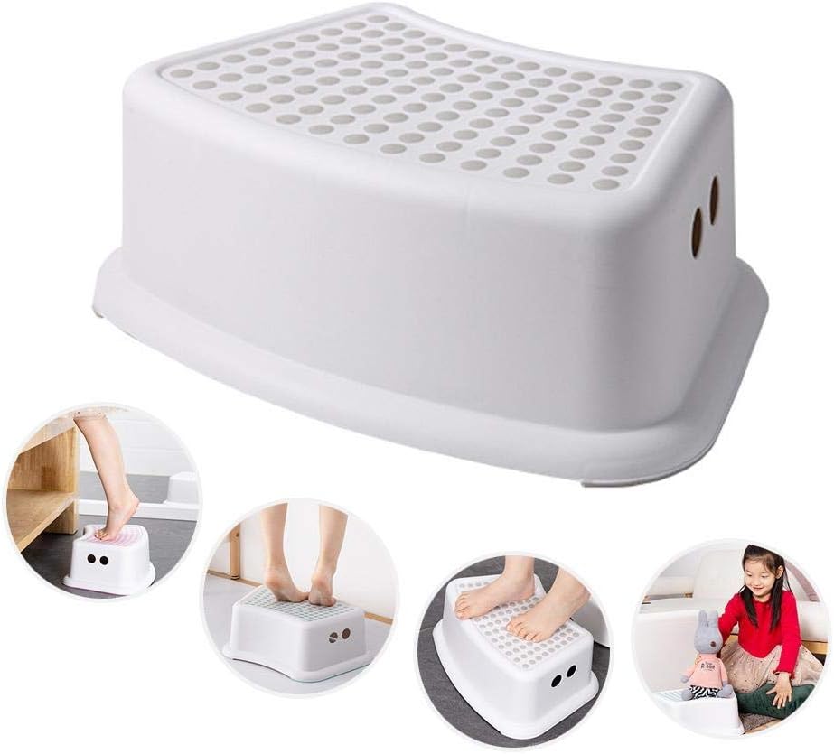 ETFJK Plastic Small Step Hocker Kinderhocker Griffige Aufbewahrungsbank