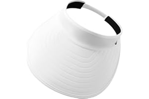 WANDER Sun Visor Hats for Women Wide Brim UV Protection Adjustable Large Golf Beach Cap Packable Travel Sport Visor