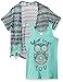 Self Esteem Girls' Big S/s Cardi with Tank and Necklace