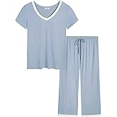 Joyaria Cooling Pajamas Bamboo Viscose Lightweight PJs Set Women Wicking Sleepwear for Night Sweat S-XXL