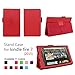 Case for Kindle Fire 7 (5th, 7th and 9th Generation) Tablet - Folio Case with Stand for Kindle Fire 7 Inch Tablet - Red