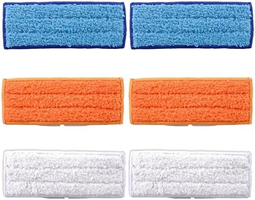 MarlaMall 6 Pack Washable Mopping Pads Wet Damp Dry Sweeping Pads for iRobot Braava Jet 240 241 Robot Accessories