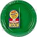 Festive Green Round Paper Plates - 6.75
