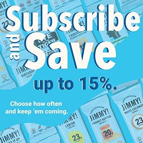 JIMMY’S! FUNCTIONAL PROTEIN BAR – CHOCOLATE PEANUT BUTTER – 12 COUNT – 18G OF PROTEIN, LOW SUGAR, GLUTEN FREE