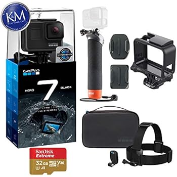 GoPro Hero 7 (Black) Action Camera with GoPro Adventure Kit Essential Bundle