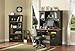 South Shore 4-Shelf Storage Bookcase, Ebony and Spice, Wood