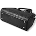 Jack&Chris Ladies Top Handle Tote Bag for Women Crocodile Embossed Purses and Handbags on Clearance, WBDZ024 (Black)