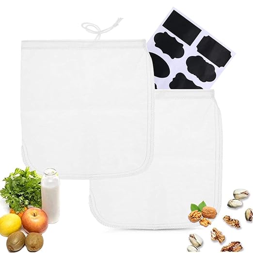 Compra NAHUAA 2pcs Tela Filtrante para Leche Bolsa de Hilo de ...