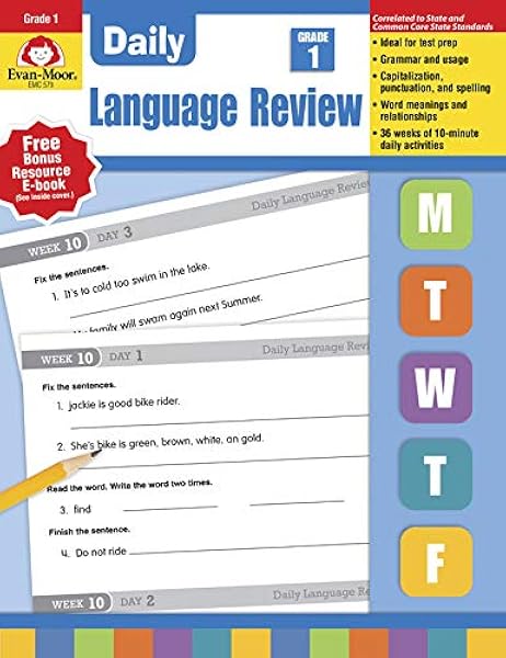 Daily Language Review Grade 1 Evan Moor 9781557996558 Amazon Com Books
