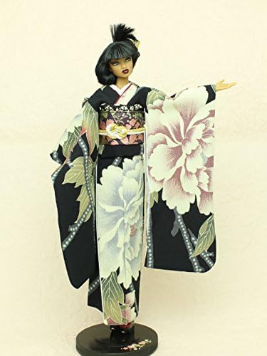 Black Peony Frisode kimono,Fashion Royalty 12in. Integrity,Japan