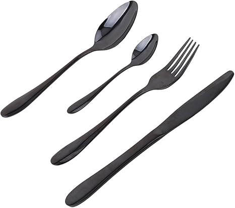 Amazon Bee Blue ナイフ フォーク スプーン ステンレス カトラリー 4点 セット ブラック カトラリーアソートセット オンライン通販