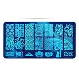 ULAKY Nail Stamping Printing Plate DIY Leaves Image Nail Art Decor Nail Printing Template