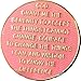 RecoveryChip 1 Year AA Medallion Reflex Pink Gold Plated Alcoholics Anonymous Chip