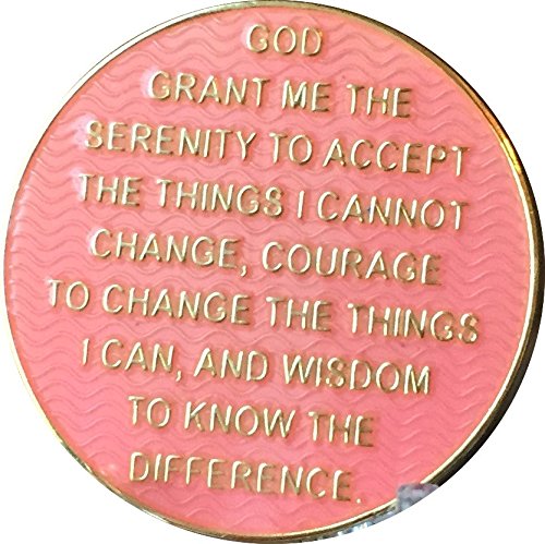 Recoverychip 18 Year AA Medallion Reflex Pink Gold Plated Chip XVIII