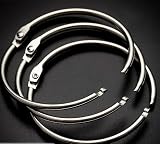 Guagua 50mm Binder Rings 15 Pack Nickel Plated 2 inch Loose Leaf view 3