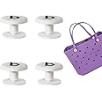4 PCS Beach Bag Replacement Rivets for Bogg Bag Rivet Replacements Rivets Repair Rubber Tote Bag Handles Straps Button Buckle Pool Bag Accessories