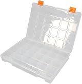PEREL 11 Inch Storage Box Organizer 21 Compartments Classic Black view 2