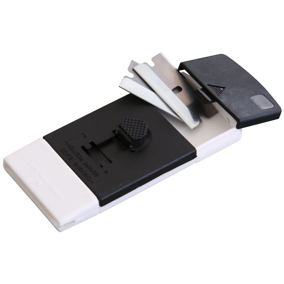 Fackelmann Cleaning Scraper Set 4x2x0,5 Inch 3 Parts of ABS/Stainless Steel in White/Black