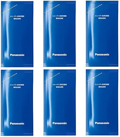 Amazon Com Panasonic Shaver Cleaning Charger Dedicated Cleaning Agents Es 4l03 Pack Of 3 X2 Set Total 6 Pieces Health Personal Care
