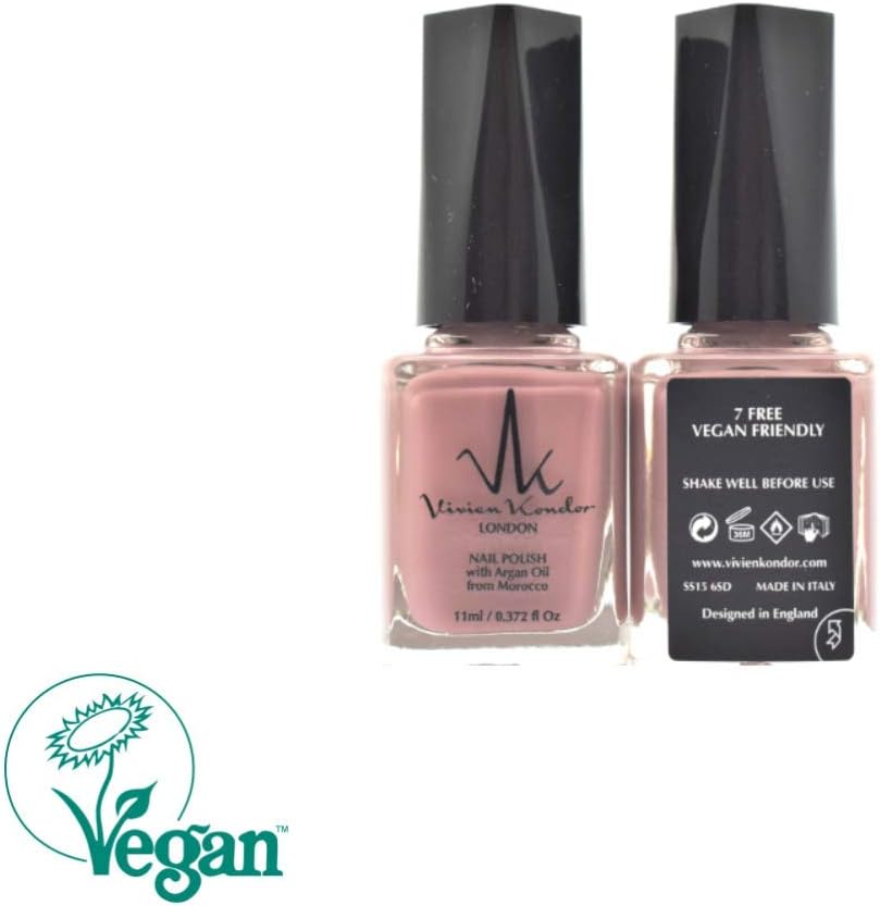 Vivien Kondor Vegan Friendly Argan Care Nail Polish (Dusky Rose), 11 ml (Pack of 1) - Image 5
