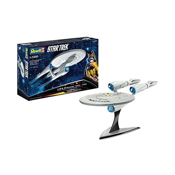 Revell Modellbausatz Star Trek - U.S.S. Enterprise NCC-1701 im MaÃstab 1:500, Star Trek Into Darkness, Level 4, originalgetreue Nachbildung mit vielen Details - 04882, 0.3888888888888889