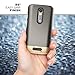 Motorola Droid Turbo 2 Case, Encased (SlimSHIELD Edition) Ultra Slim Cover (Full Coverage) Hybrid Slider Shell (Metallic Gray)
