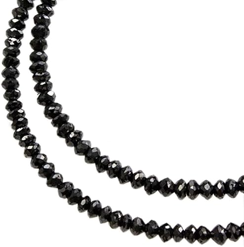 Amazon ブラックダイヤモンド ネックレス ダイヤモンド ネックレス 40ct ダブルワイヤー グレードaaa ブラックダイヤ ネックレス ブラック ネックレス Wワイヤー ストレート メンズ 40cm ネックレス 通販