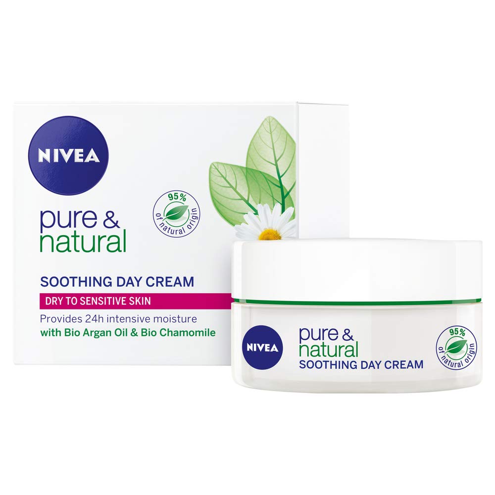 nivea pure & natural moisturising day cream