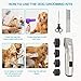 【New Version】Dog Clippers, Heavy Duty Electric Low Noise Pet Hair Grooming Kit with Detachable Blades & LED Screen Indication, Professional Rechargeable Cat Hair Shaver for Dogs Cats All Pets