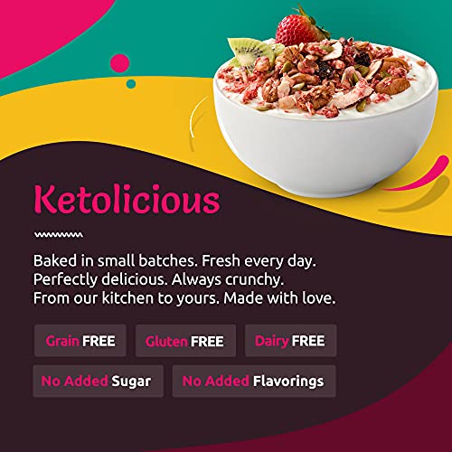 Strawberry Keto Granola 3g Net Carb Snack Low Carb Nut Cereal