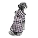 Speedy Pet Dog Rain Poncho Coat Jacket Puppy Waterproof Coat Dog Plaid Raincoat Outdoor Apparel Clothes