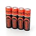 Wyness 4PCS Flat Top 18650 Rechargeable 3.7V 2500mAh Batteries with Fast Li-ion 18650 18500 14500 Battery Charger