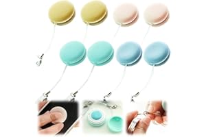 AIIONP Macaron Phone Screen Cleaner, 2026 Upgrade Macaron Shape Phone Screen Cleaner, Portable Smartphone Cleaning Pendant for Lanyard, Cute Decorative Pendant Screen Cleaning Tools (8)