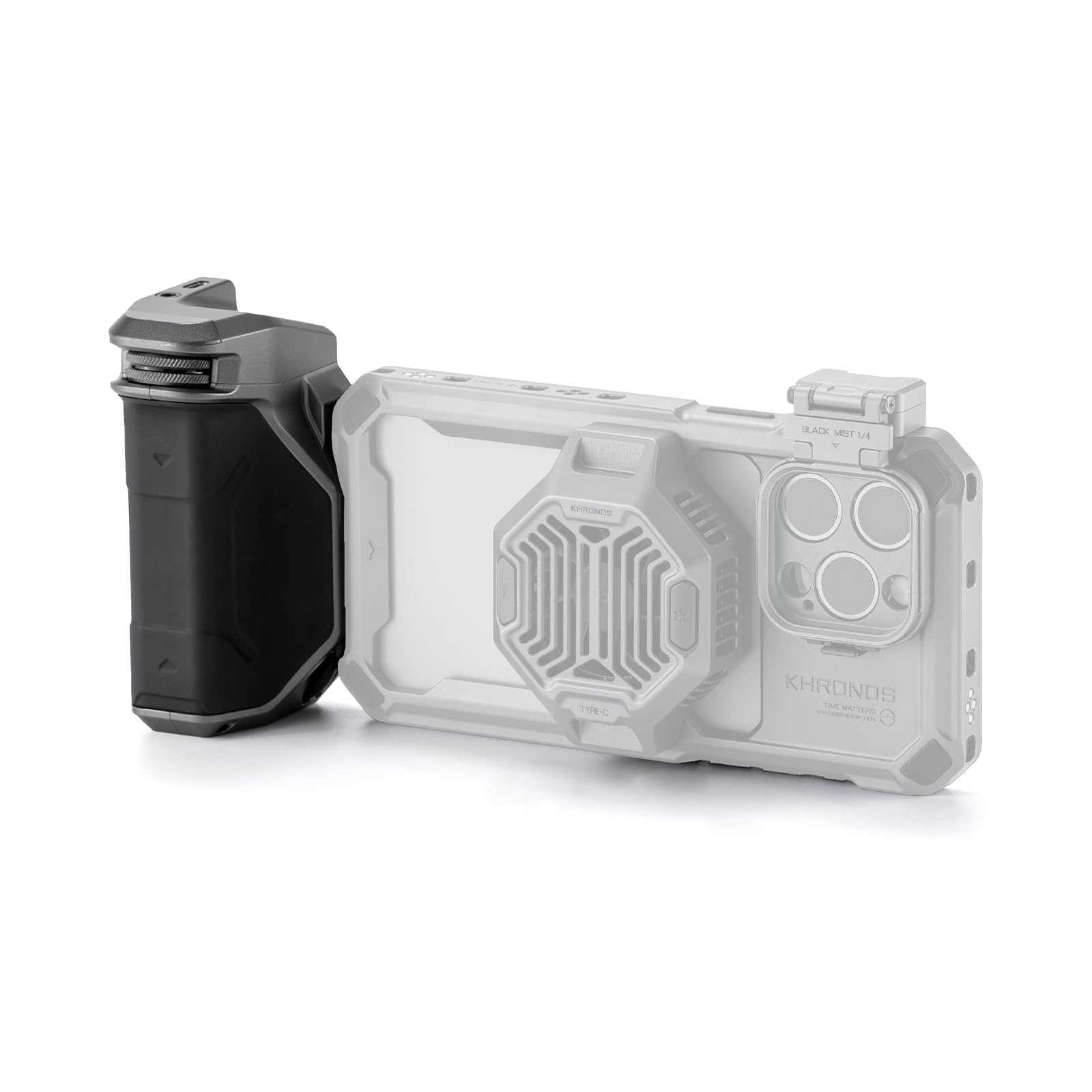 TILTA Khronos Focus PD Handle for iPhone 15 Pro/Pro Max Case - Space Gray TK-IP-PH-SG