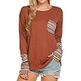 Sumen Hot Sale Women Teen Girls Patchwork Loose T-Shirt With Thumb Holes