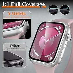 YMHML 2 Pack for Apple Watch Screen Protector 41mm