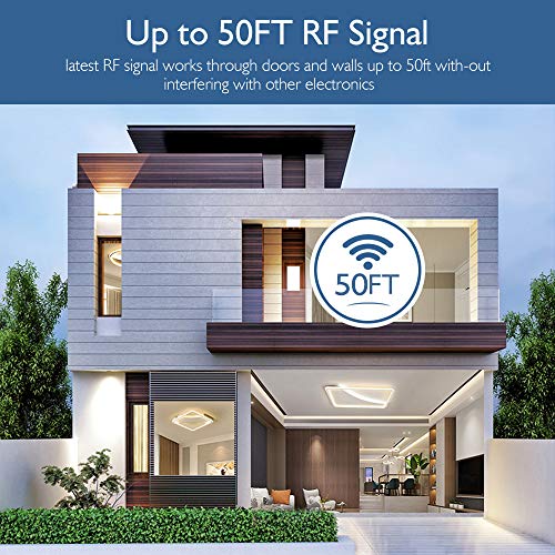 Smart RF Relay Switch eMylo Wireless Remote Control Switch DC 12V RF Receiver 433Mhz Relay Module Home Automation with Two Transmitters Two Channels 1 Pack