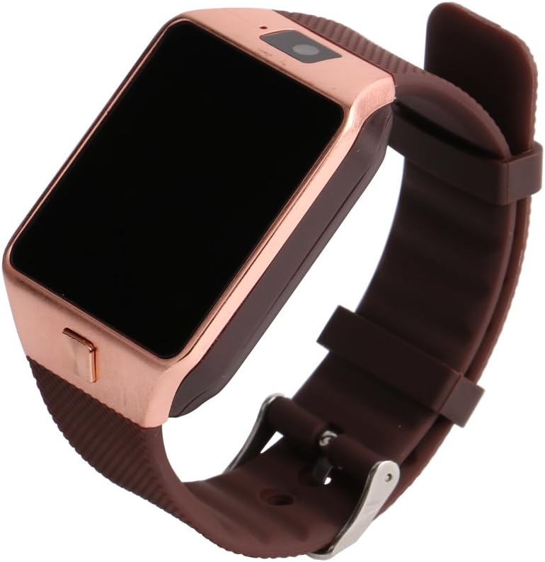 HOK Bluetooth Smart Watch 1.54 Inch Touch Screen Support Sim with Camera for Android iOS Bluetooth Smart Watch-Unlocked GSM SIM Capabilities Android & iPhone iOS W/O SIM Card (Gold)