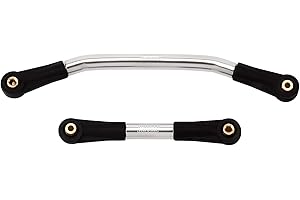 INJORA Steering Link Stainless Steel with Plastic Rod Ends for 1/24 RC Crawler Car Axial SCX24 C10 Deadbolt JLU Gladiator Dodge Power Wagon Bronco（Silver）