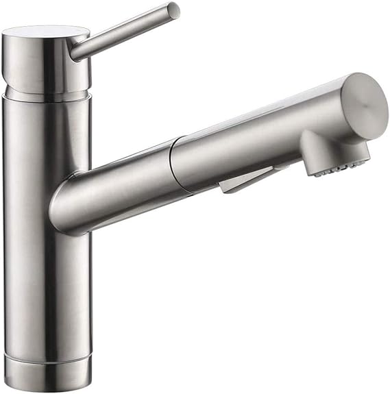 DH Extraible de la Cocina Grifo del Fregadero níquel del Cepillo