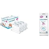 Baby Wipes -WaterWipes Sensitive Baby Diaper Wipes,99.9% Water,Unscented & Hypoallergenic,for Newborn Skin,12 Packs (720ct) &