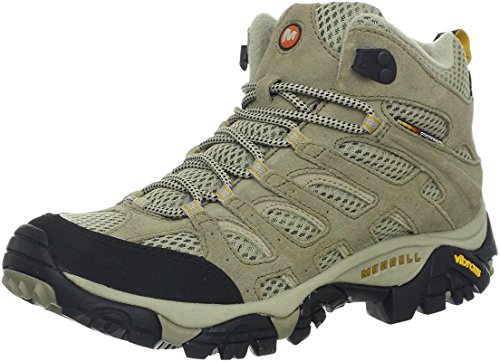 Merrell Women's Moab Ventilator Mid Hiking Boot,Taupe,6.5 M US